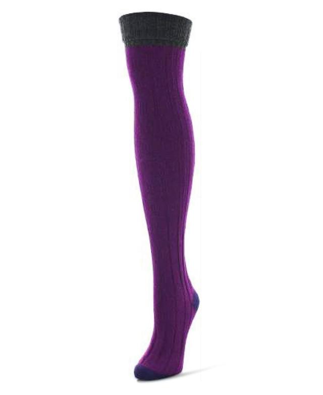 MeMoi Womens Mixed Color Over The Knee Socks Product Image