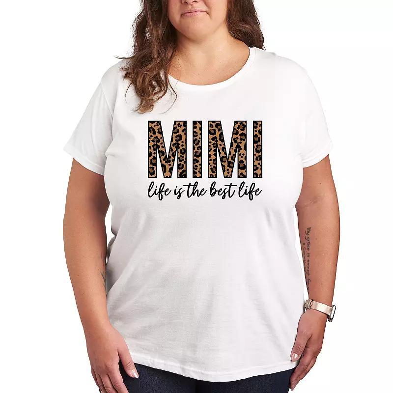 Plus Mimi Life Is The Best Life Graphic Tee, Womens Product Image