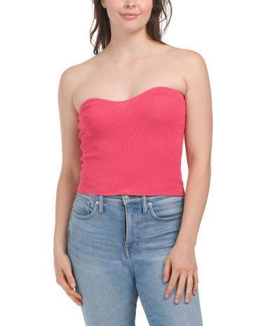 Strapless Knit Top for Women Product Image