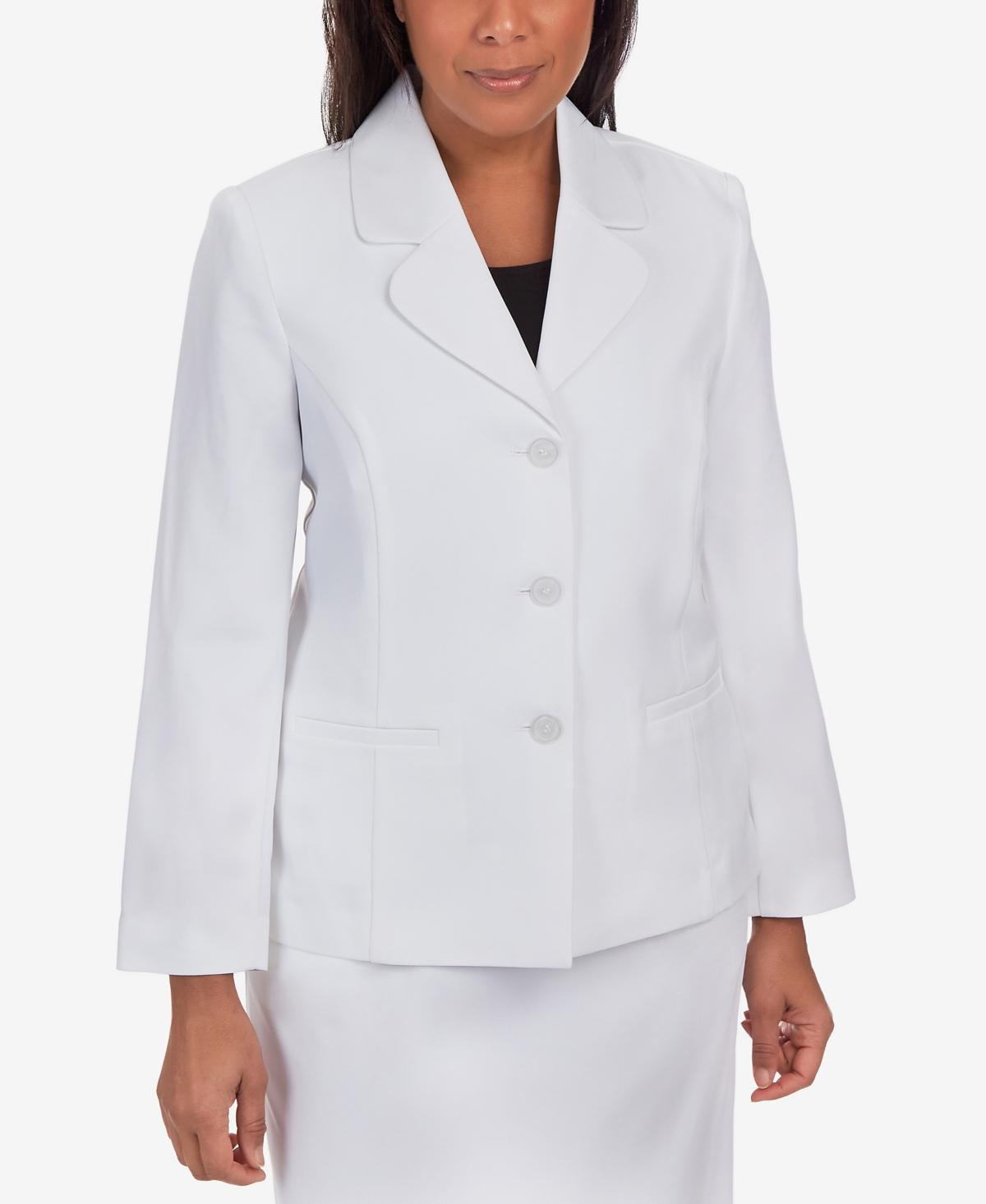 Plus Size Alfred Dunner Chic Button-Front Jacket, Womens Product Image