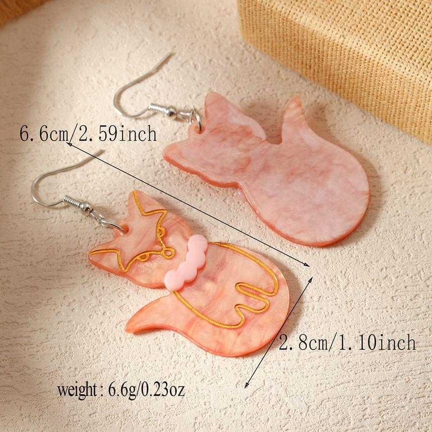 Acrylic Animal Drop Earring Product Image