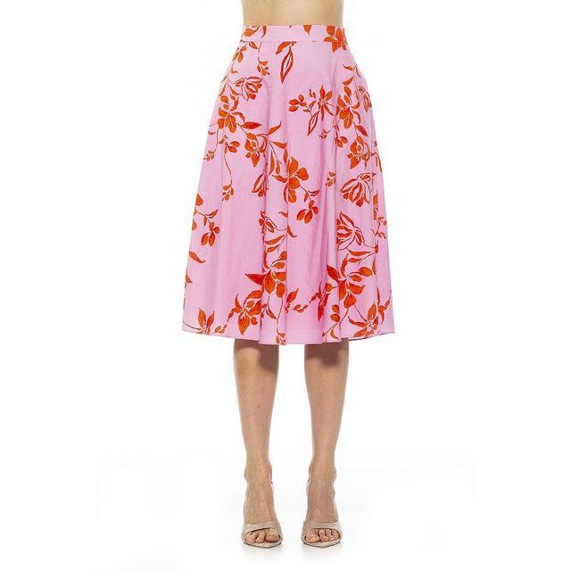 Womens ALEXIA ADMOR Mabel Midi Flared Skirt Product Image