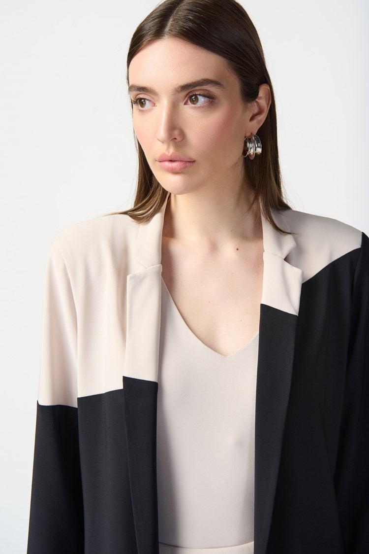 Joseph Ribkoff Color-Block Open Front Blazer Product Image