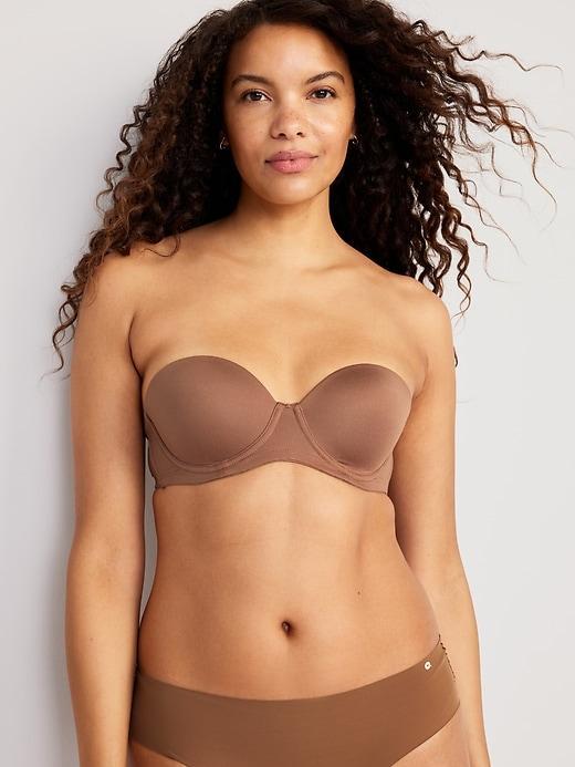 Low-Coverage Convertible Strapless Underwire Bra Product Image