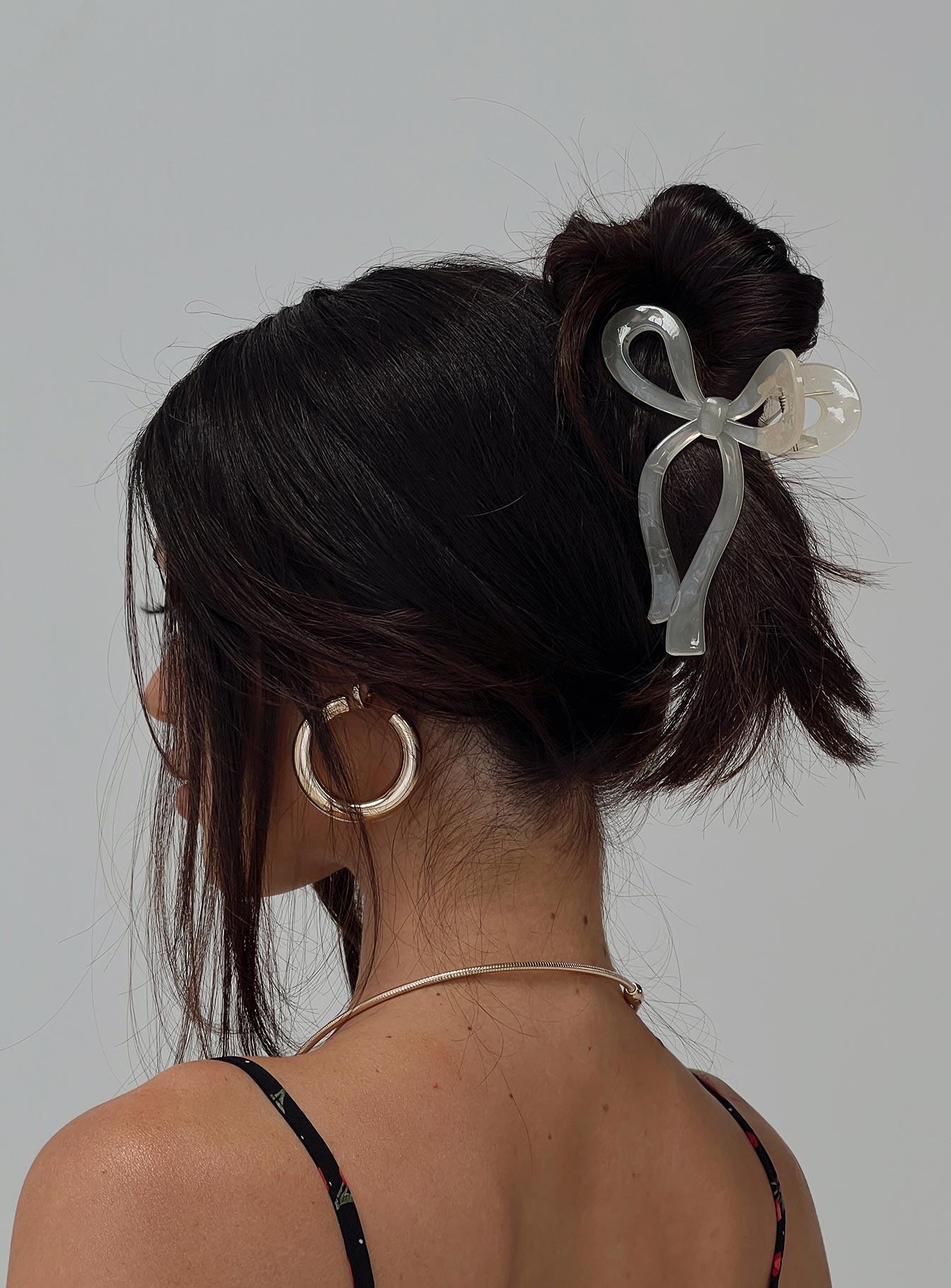 With A Bow Hair Clip Nude Product Image