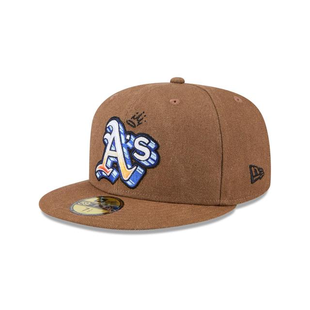 Oakland Athletics Logo Scribble 59FIFTY Fitted Hat Male Product Image