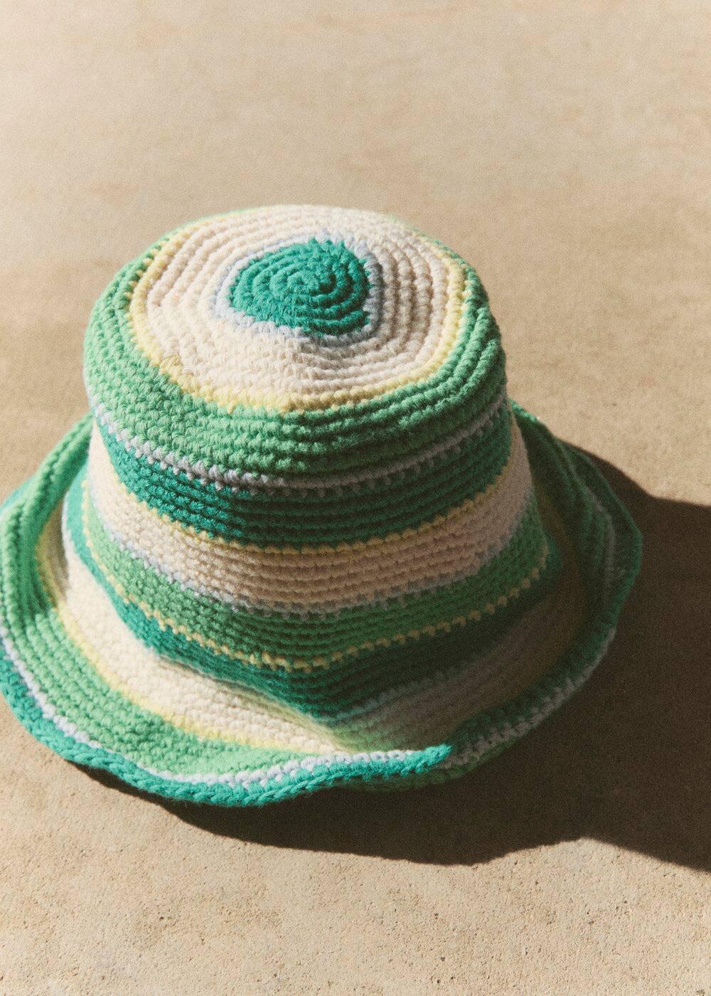 MANGO - Crochet bucket hat - One size - Women Product Image