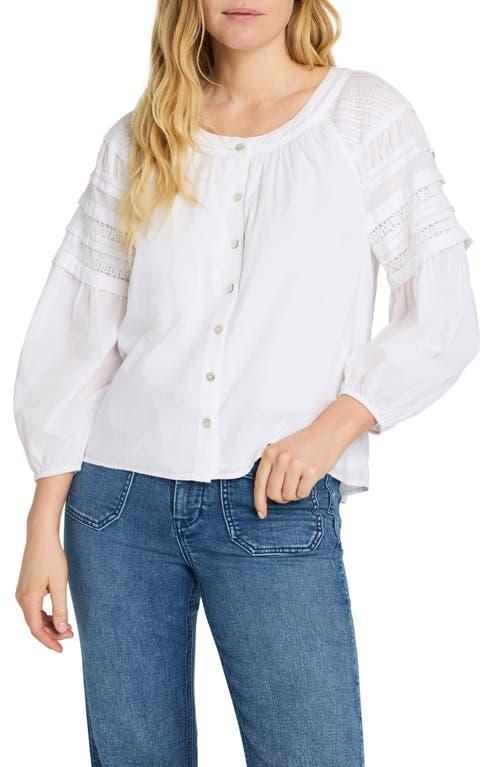 Faherty Enna Lace Inset Organic Cotton Top product image