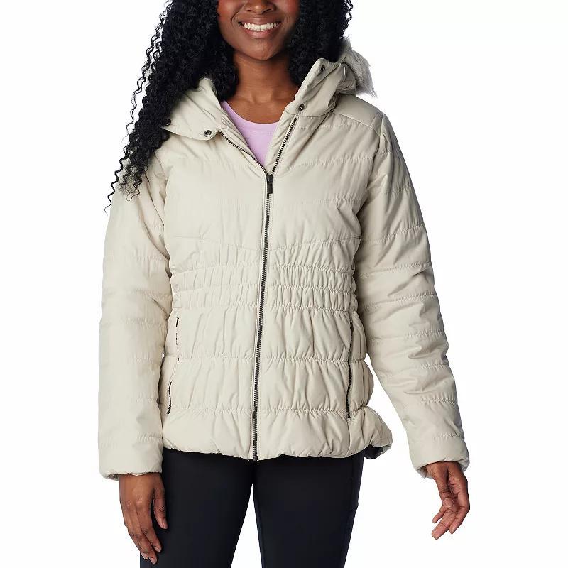 Womens Columbia Sparks Lake III Faux-Fur Hooded Jacket Dark Grey Product Image