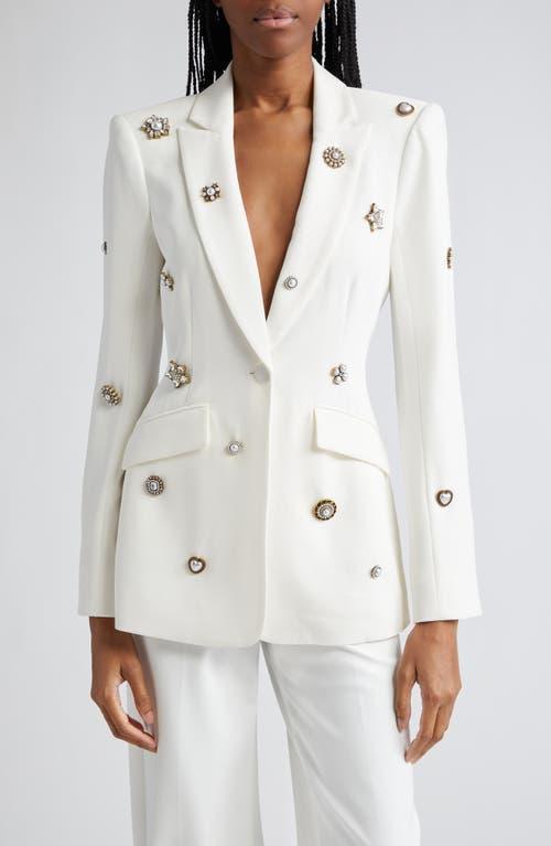 Cinq  Sept Cheyenne Goldtone Charm Embellished Blazer Product Image