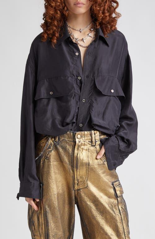 R13 Oversize Silk Shirt Product Image