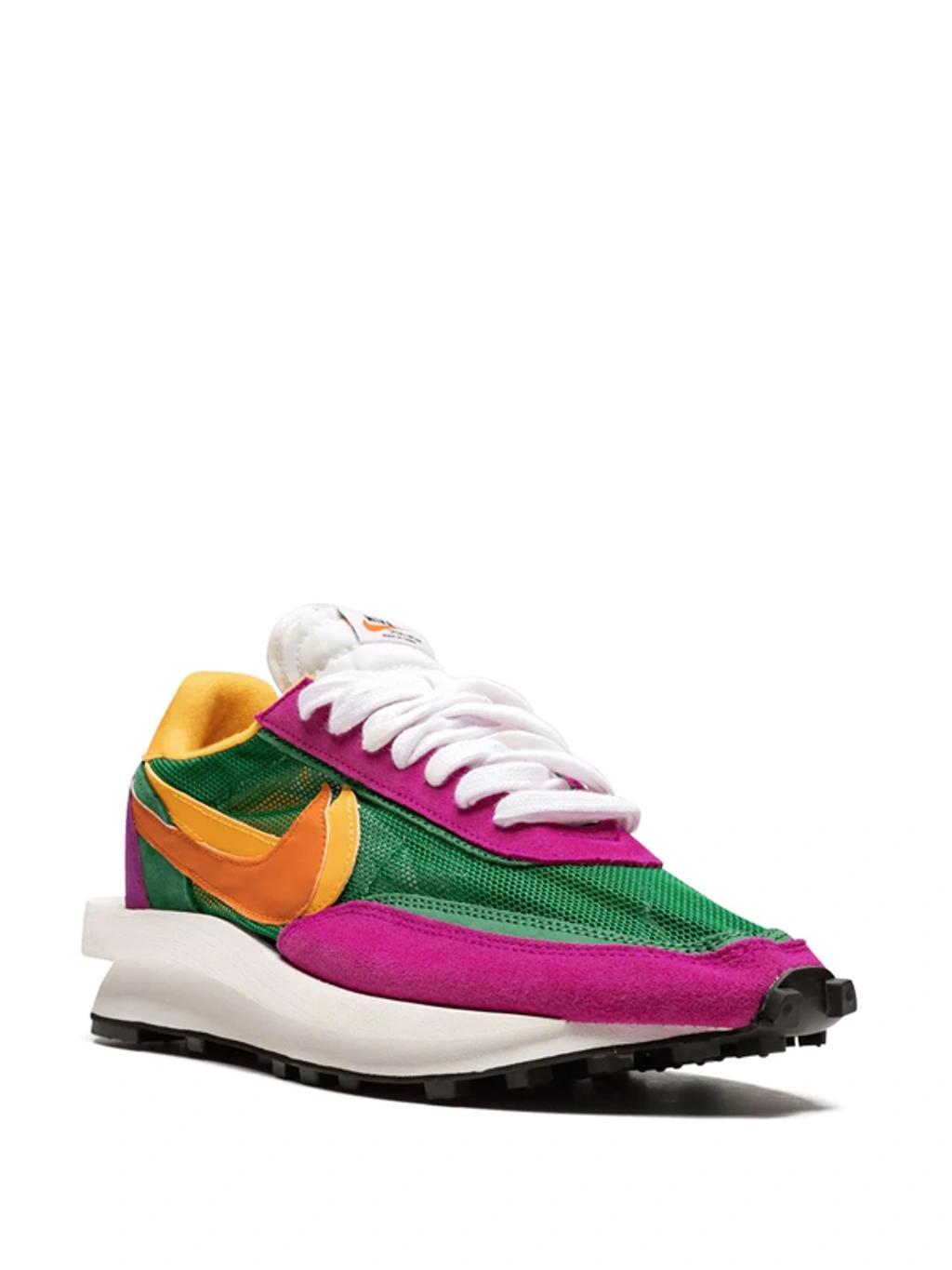 X Sacai Ldv Waffle Sneakers In Green Product Image