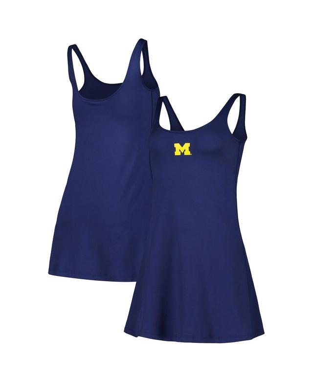 Womens ZooZatz Navy Michigan Wolverines Logo Scoop Neck Dress Product Image