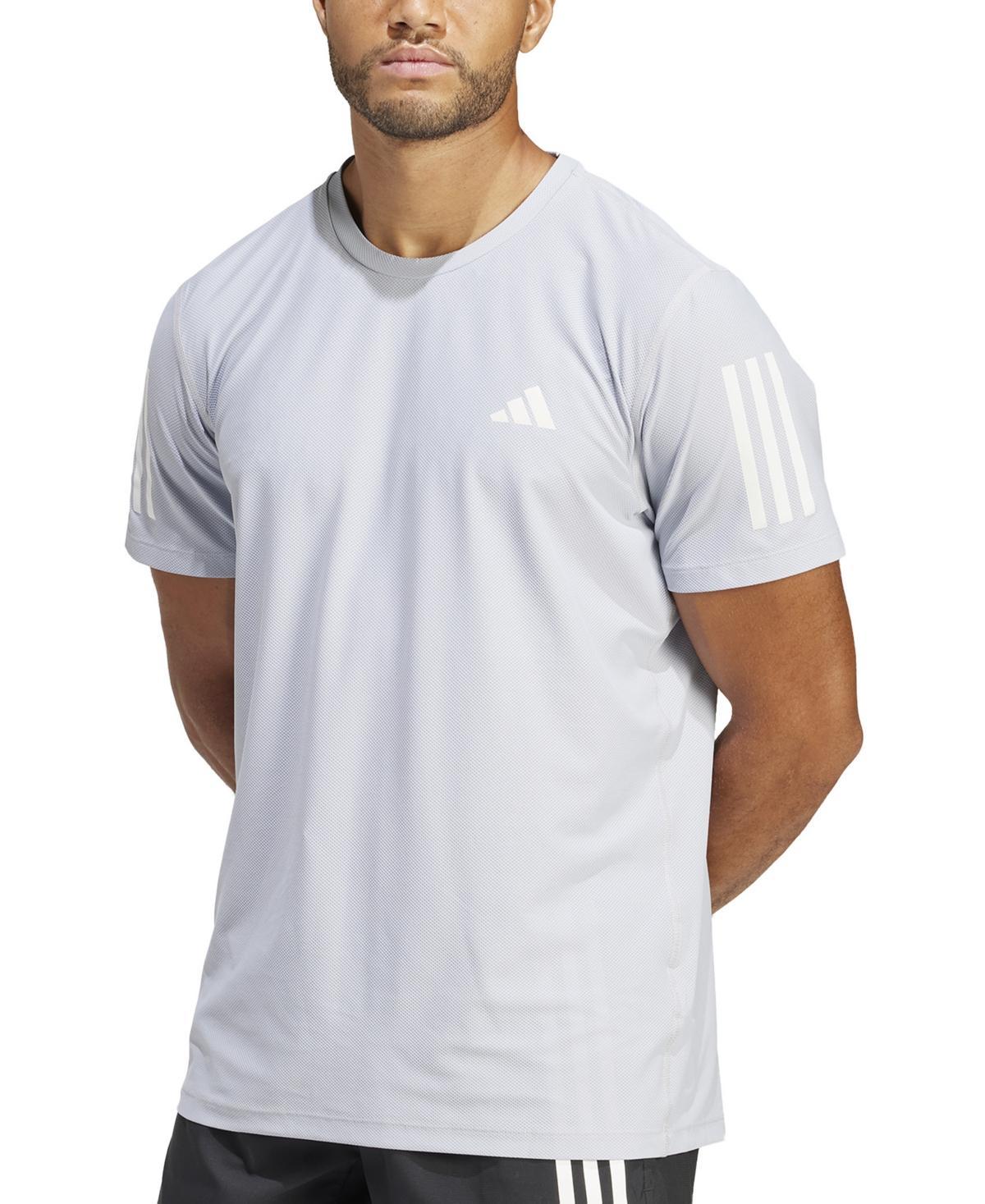 adidas Mens adidas Own The Run Aeroready Running Short Sleeve T-Shirt - Mens Dark Blue Product Image