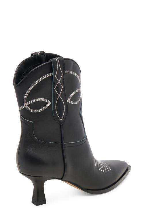 DOLCE VITA Angel Pointed Toe Western Boot In Black Leather Product Image