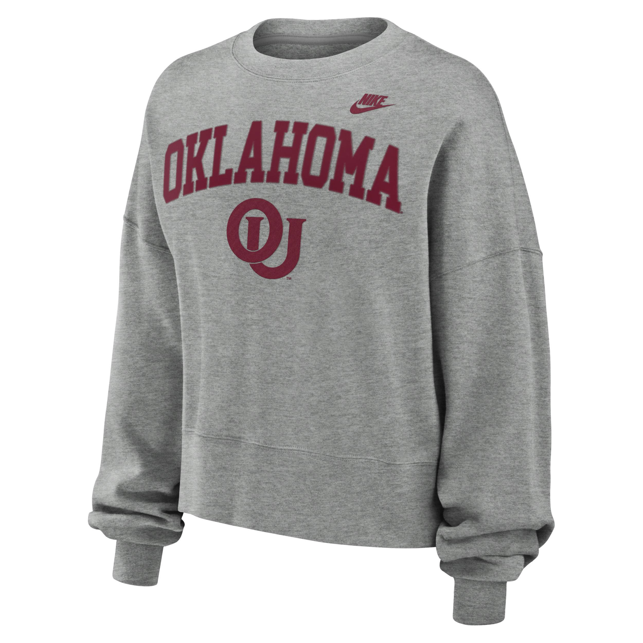 Oklahoma Sooners Legacy Classic Arch Nike Womens College Pullover Crew product image