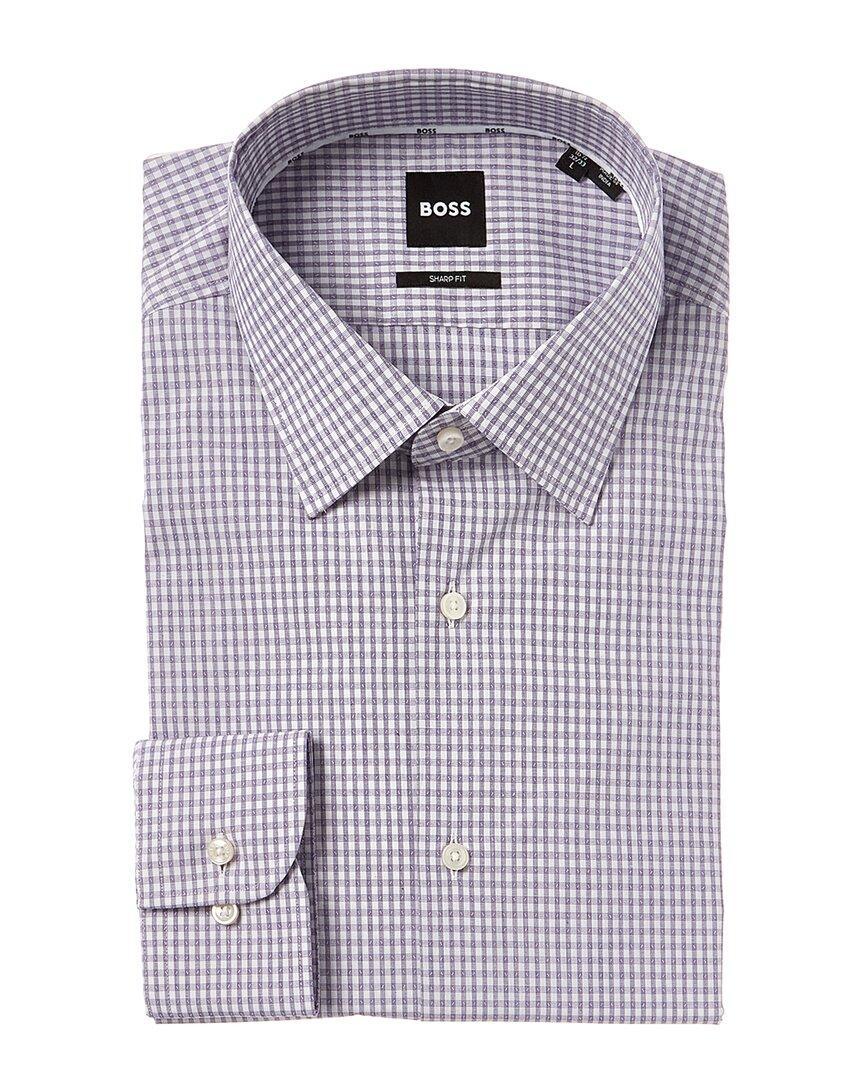 Boss  Sharp Fit Dress Shirt In Purple Product Image