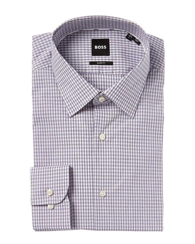 Boss  Sharp Fit Dress Shirt In Purple Product Image