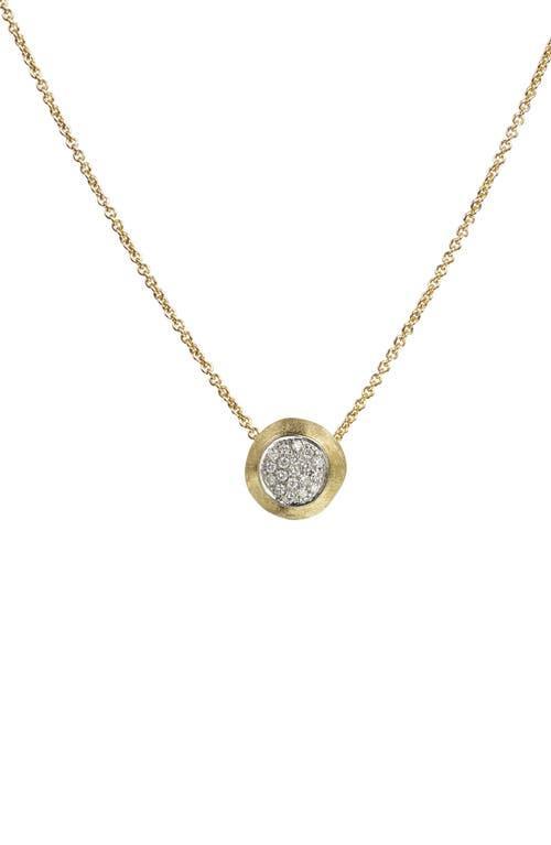 Delicati Diamond, 18K Yellow & White Gold Pendant Necklace Product Image