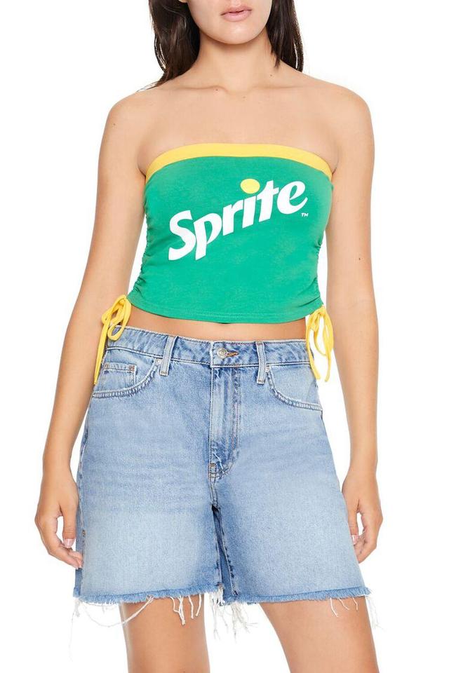 Sprite Graphic Ruched Tube Top | Forever 21 Product Image