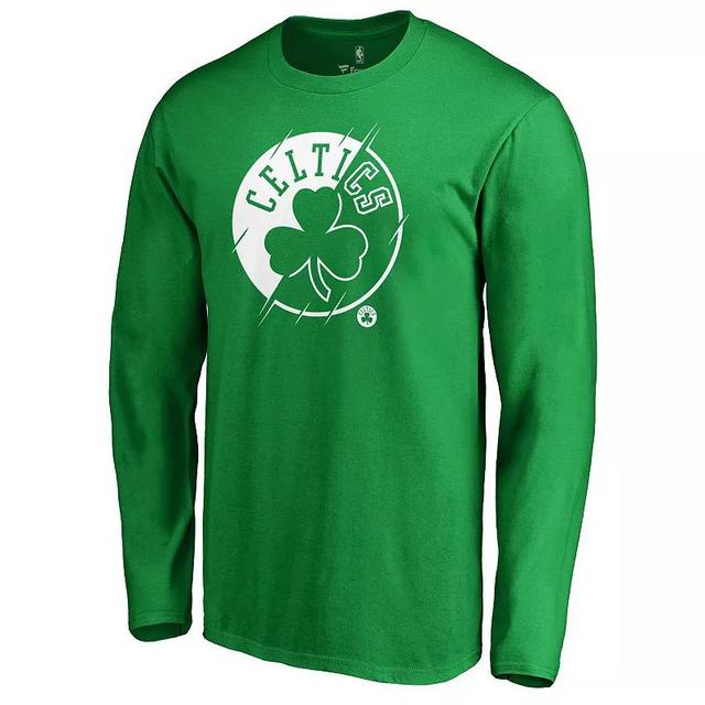 Mens Kelly Boston Celtics X-Ray Long Sleeve T-Shirt Product Image