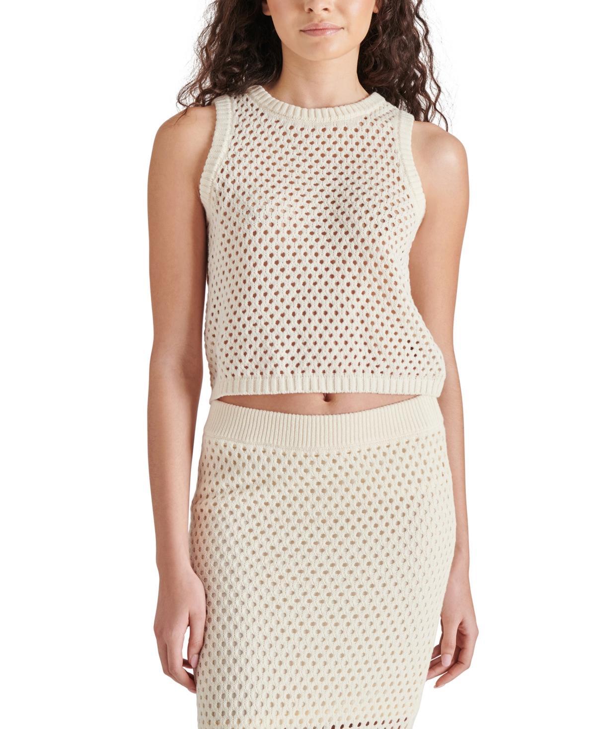 Steve Madden Womens Melina Open Crochet Sweater product image