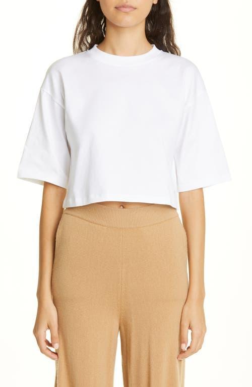 Loulou Studio Crop Supima Cotton T-Shirt Product Image