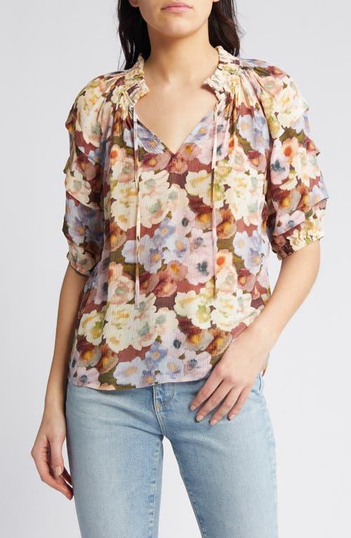 Paris Painted Floral Blouse Product Image