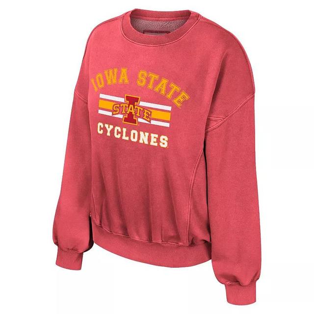 Womens Iowa State Cyclones Audrey Crew Fleece Sweatshirt Product Image