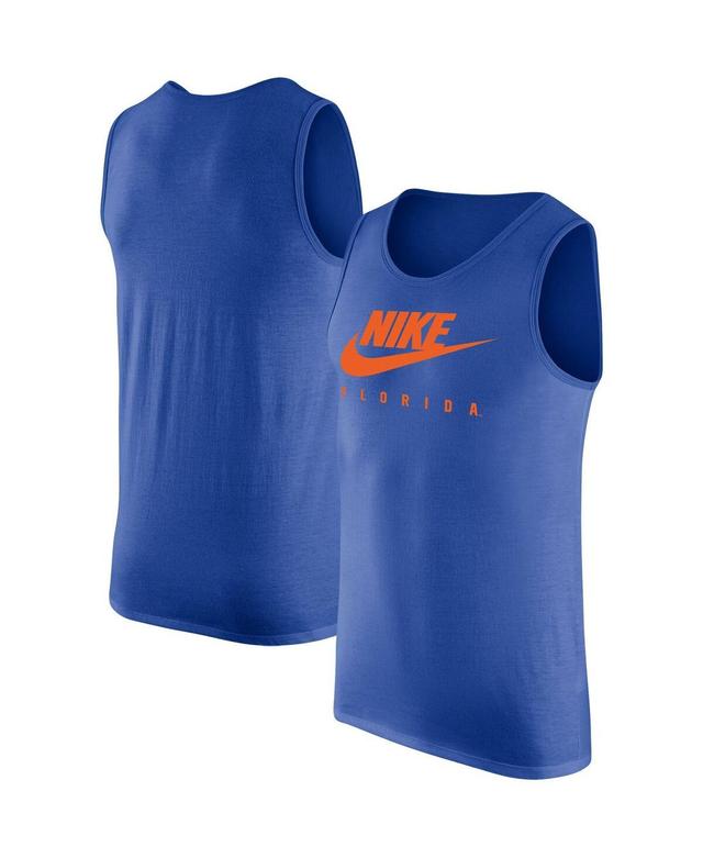 Mens Nike Royal Florida Gators Futura Performance Scoop Neck Tank Top Product Image