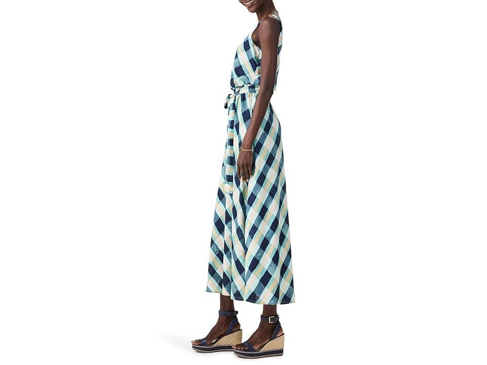 NIC+ZOE Painted Plaid Bianca Dress (Aqua Multi) Women's Dress Product Image