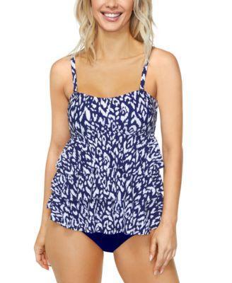 Island Escape Womens Printed Tankini Top High Waist Bikini Bottoms Created For Macys Product Image