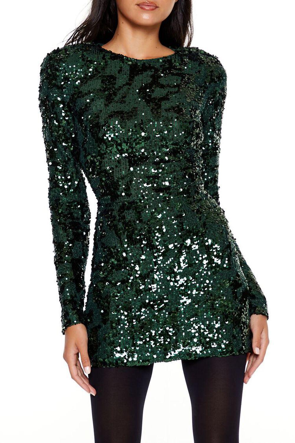 Sequin Cutout Mini Dress Product Image