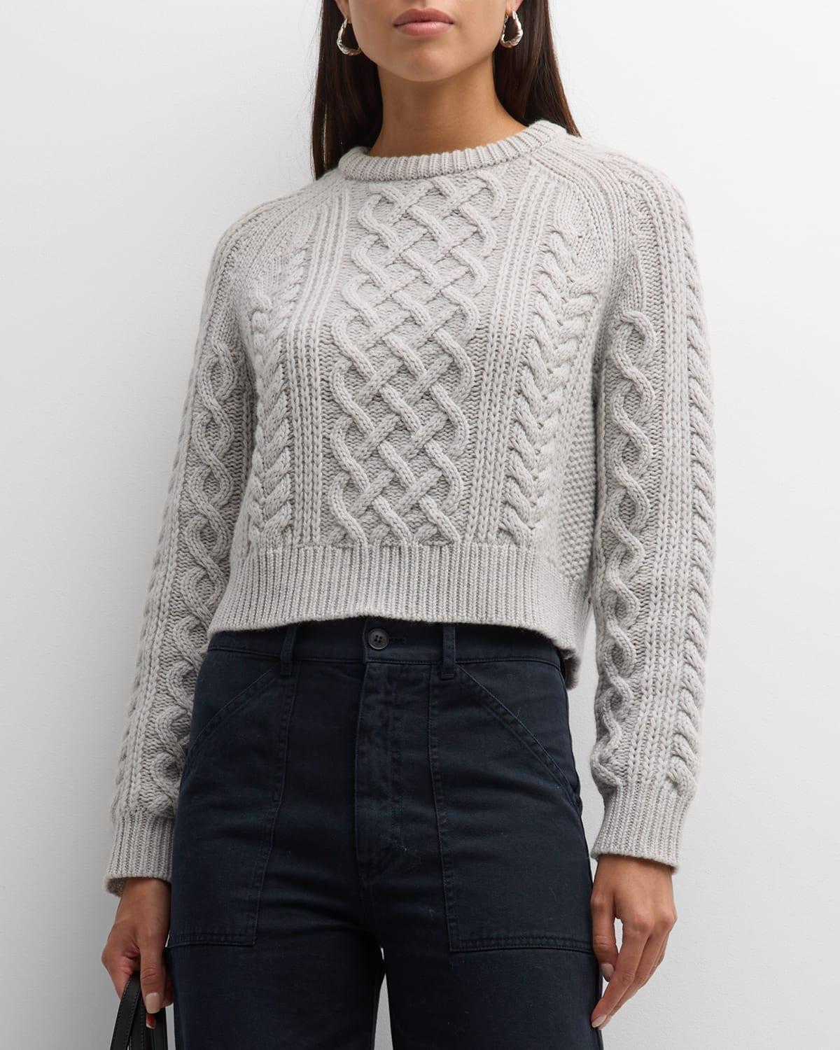 Womens Coras Wool Cable-Knit Sweater product image