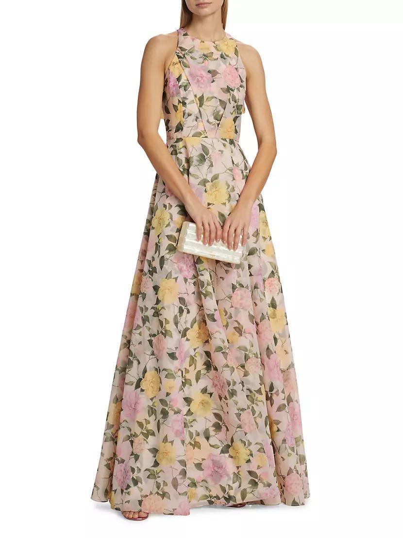 Kate Rose-Printed Organza Gown Product Image