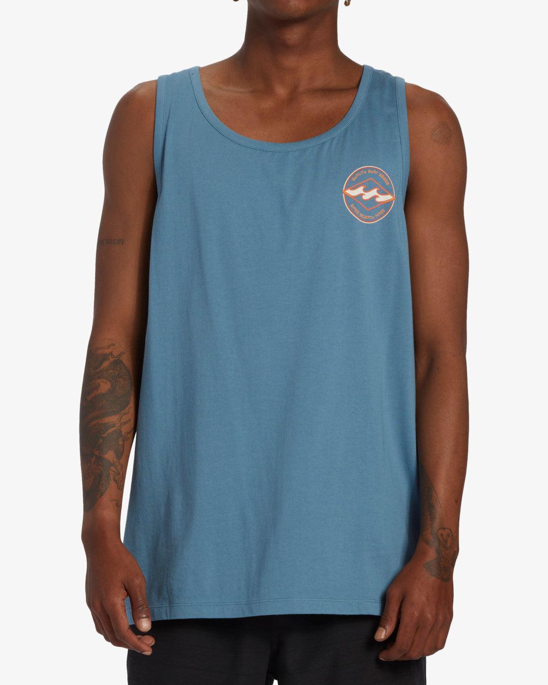 Rotor Diamond Tank - Vintage Indigo Male Product Image