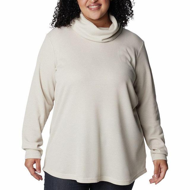 Columbia Womens Holly Hideaway Waffle Cowl Neck Pullover - Plus Size- Product Image