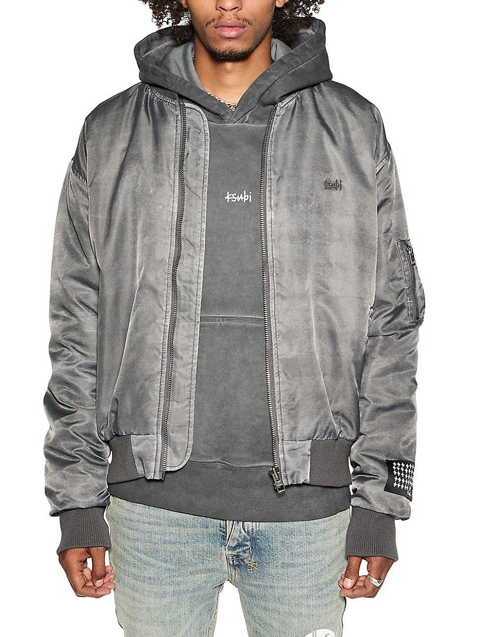 Men's Overdyed Royalty Bomber Jacket Product Image