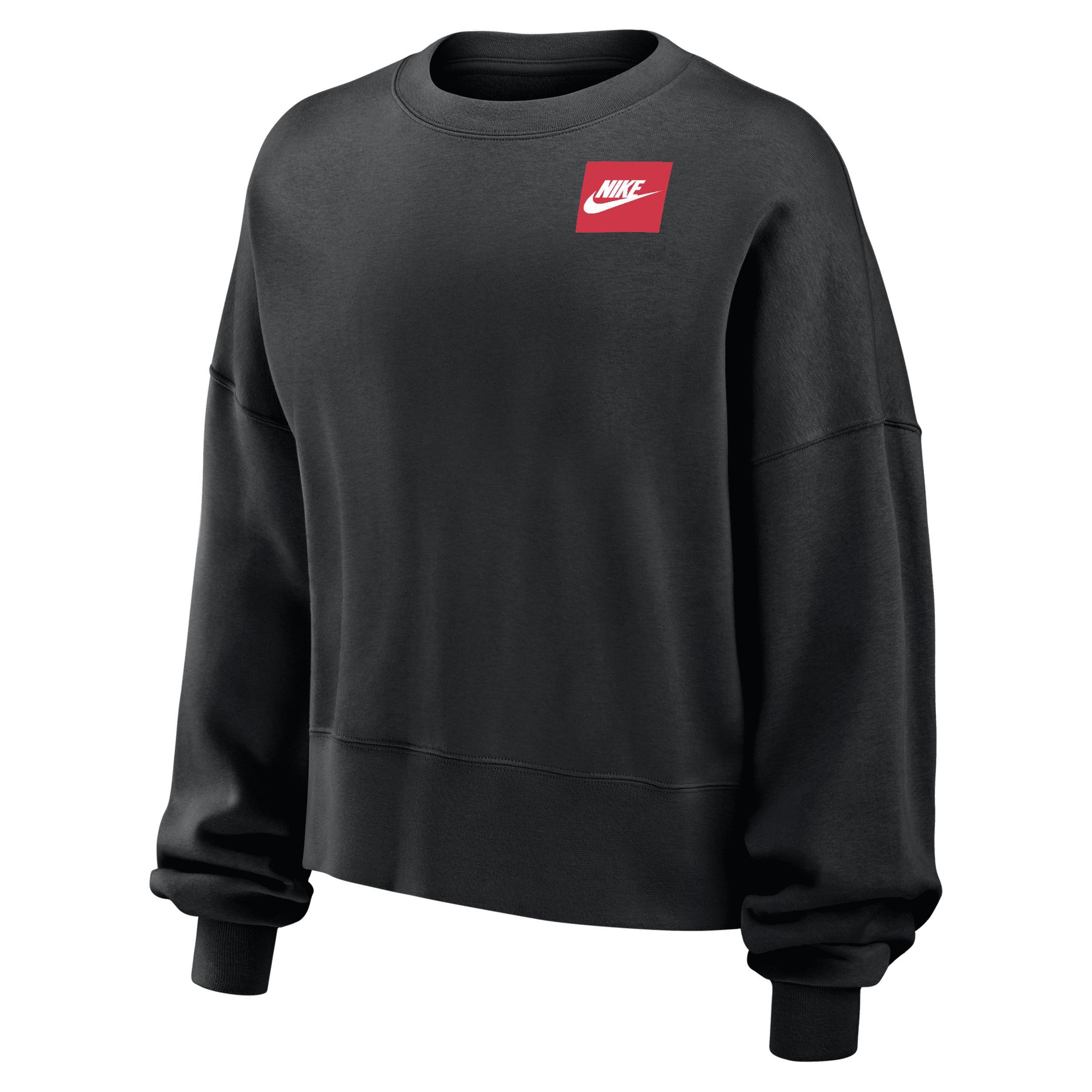 Nike Womens Phoenix Fleece Crew-Neck Sweatshirt Product Image