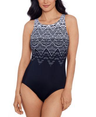 Women's High-Neck One-Piece Swimsuit Product Image