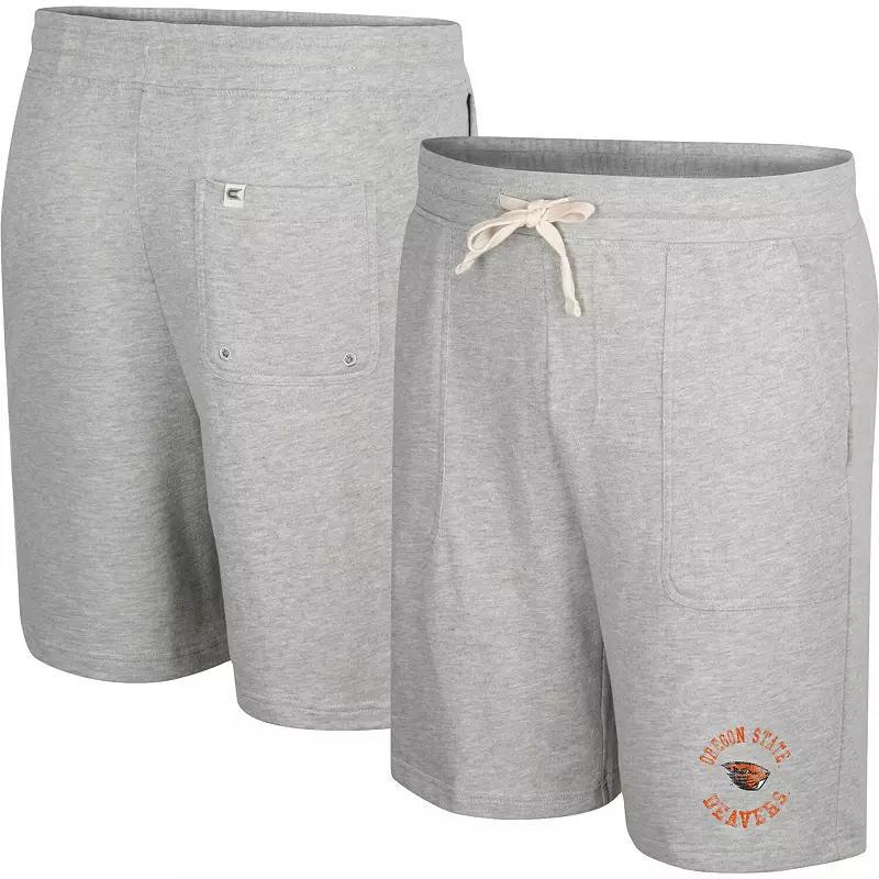 Mens Colosseum Heather Gray Texas Longhorns Love To Hear This Terry Shorts Product Image