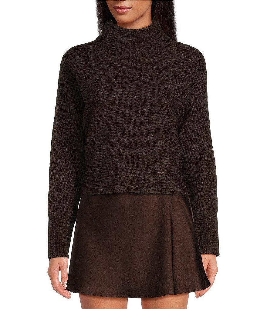 Gianni Bini Michelle Acrylic Turtleneck Long Sleeve Sweater Top product image