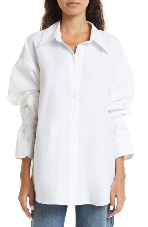 A. L.C. Monica Oversize Bell Sleeve Cotton Button-Up Shirt Product Image