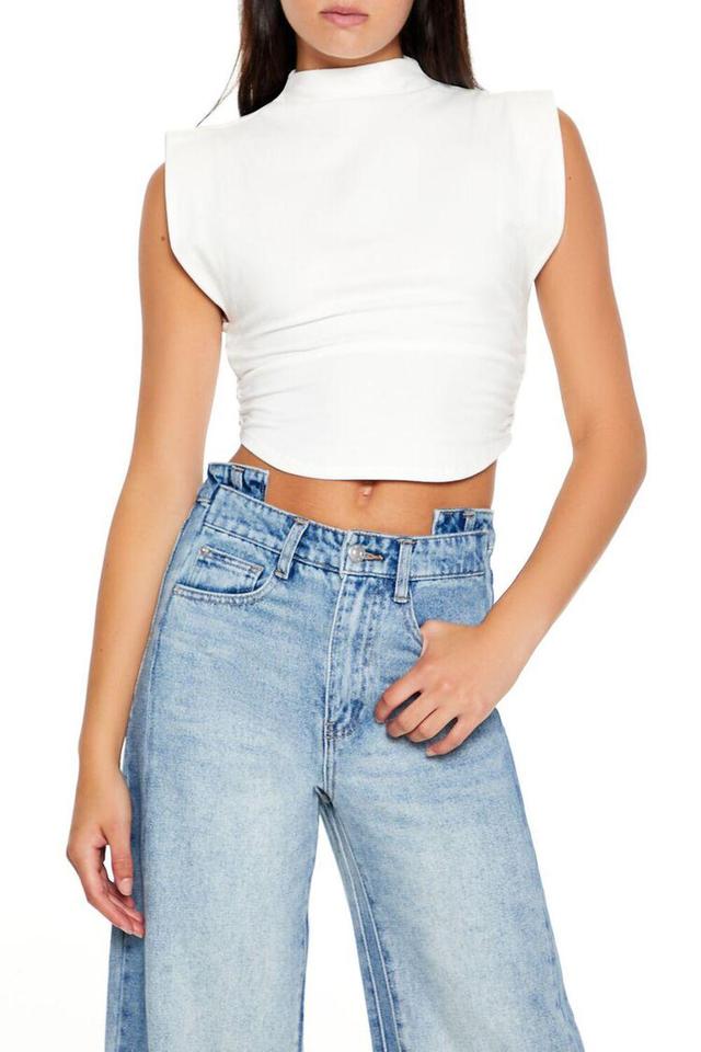 Mock Neck Cap-Sleeve Top | Forever 21 Product Image