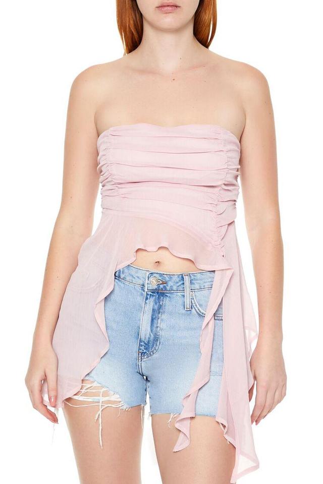 Chiffon Flounce Tube Top | Forever 21 Product Image