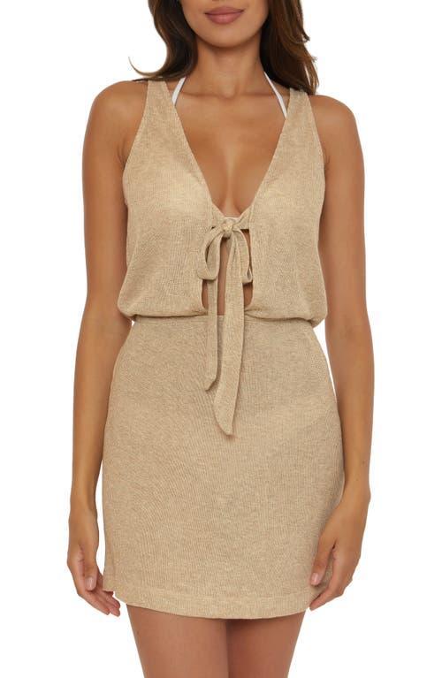 Becca Gilded Metallic Cover-Up Sheath Dress Product Image