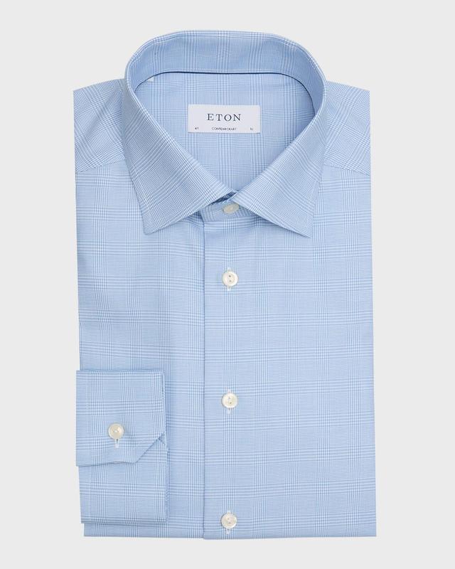 Mens Prince of Wales Check Dress Shirt Product Image