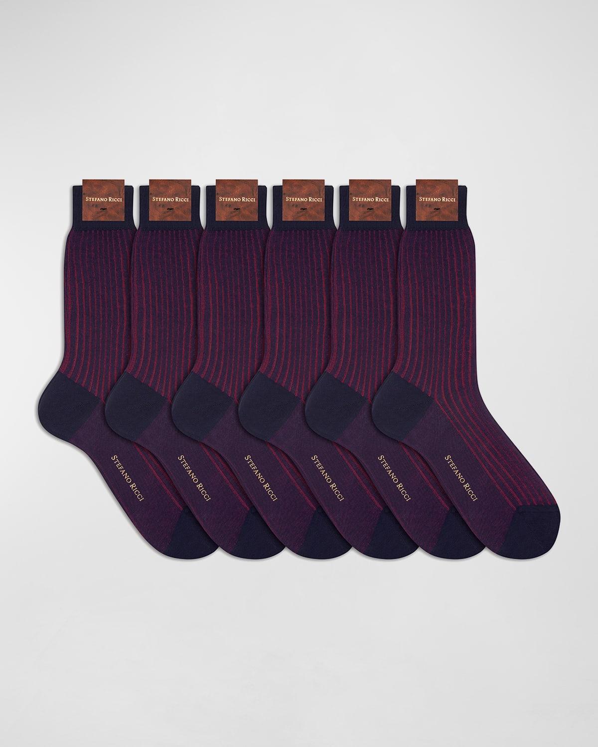 Mens 6-Pack Cotton Socks Product Image