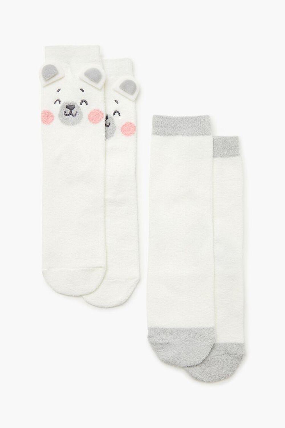 Bear Crew Socks Set - 2 pack | Forever 21 Product Image