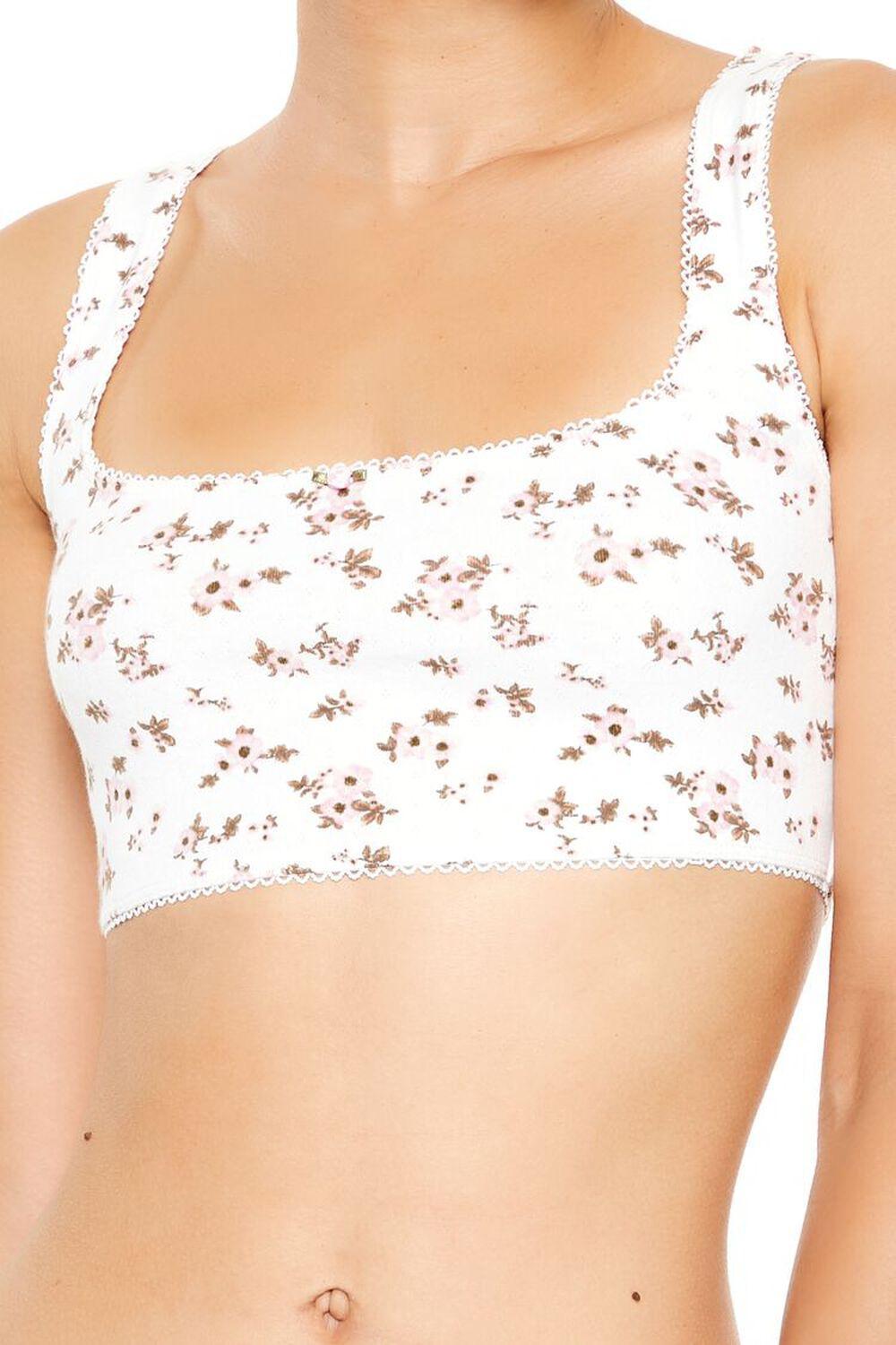 Rosette Ditsy Floral Bralette | Forever 21 Product Image